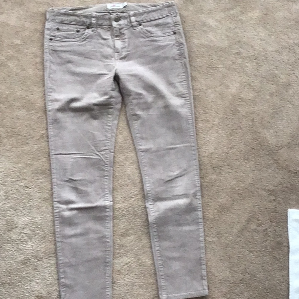 Vineyard Vines Gray Corduroy Skinny Jeans